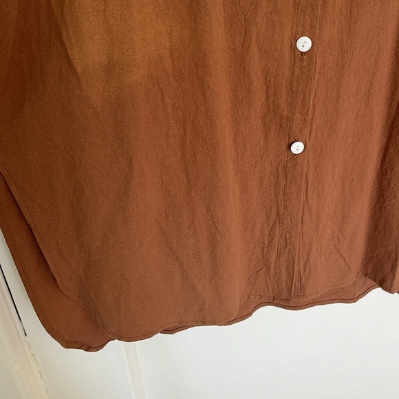 GGUHHU Womens Chic Button Down Rolled-Up Sleeve Long Cotton Blouse Maxi Dress - Picture 5 of 7